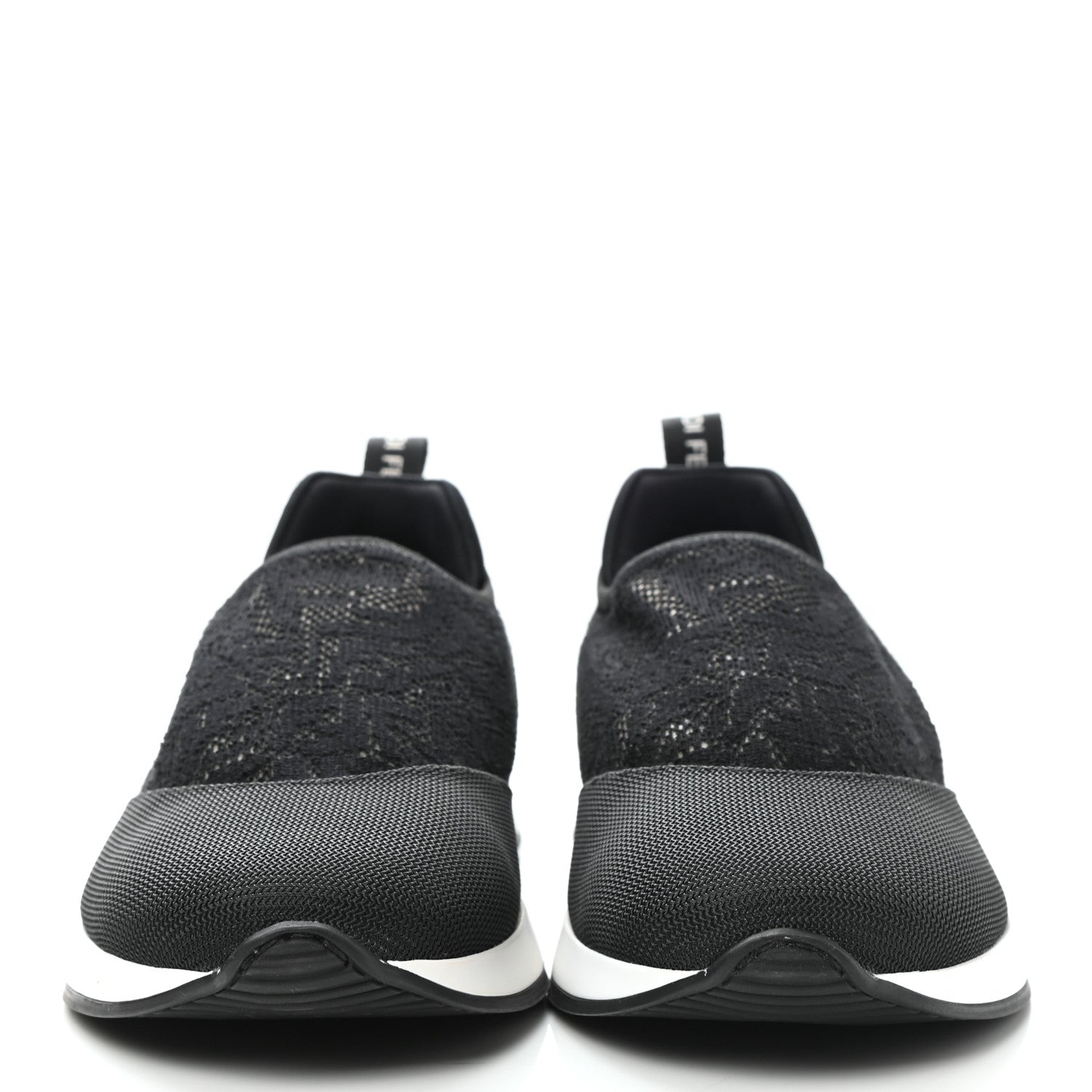 Fendi X SARAH COLEMAN Mesh FF Vertigo Runner Slip On Sneakers 37 Black 2 of 8