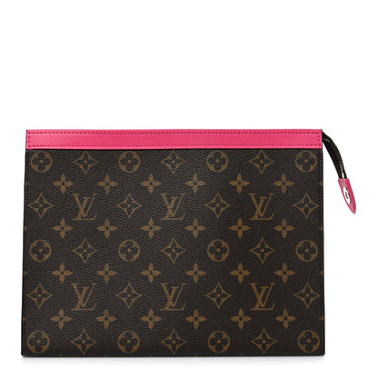 Louis Vuitton Monogram Macassar Pochette Voyage MM  Fuchsia 1 of 7