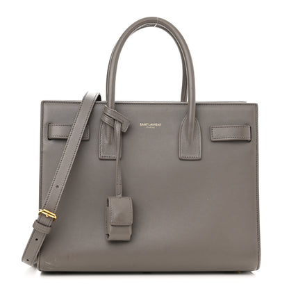 Saint Laurent Calfskin Baby Sac de Jour Fog 1 of 17