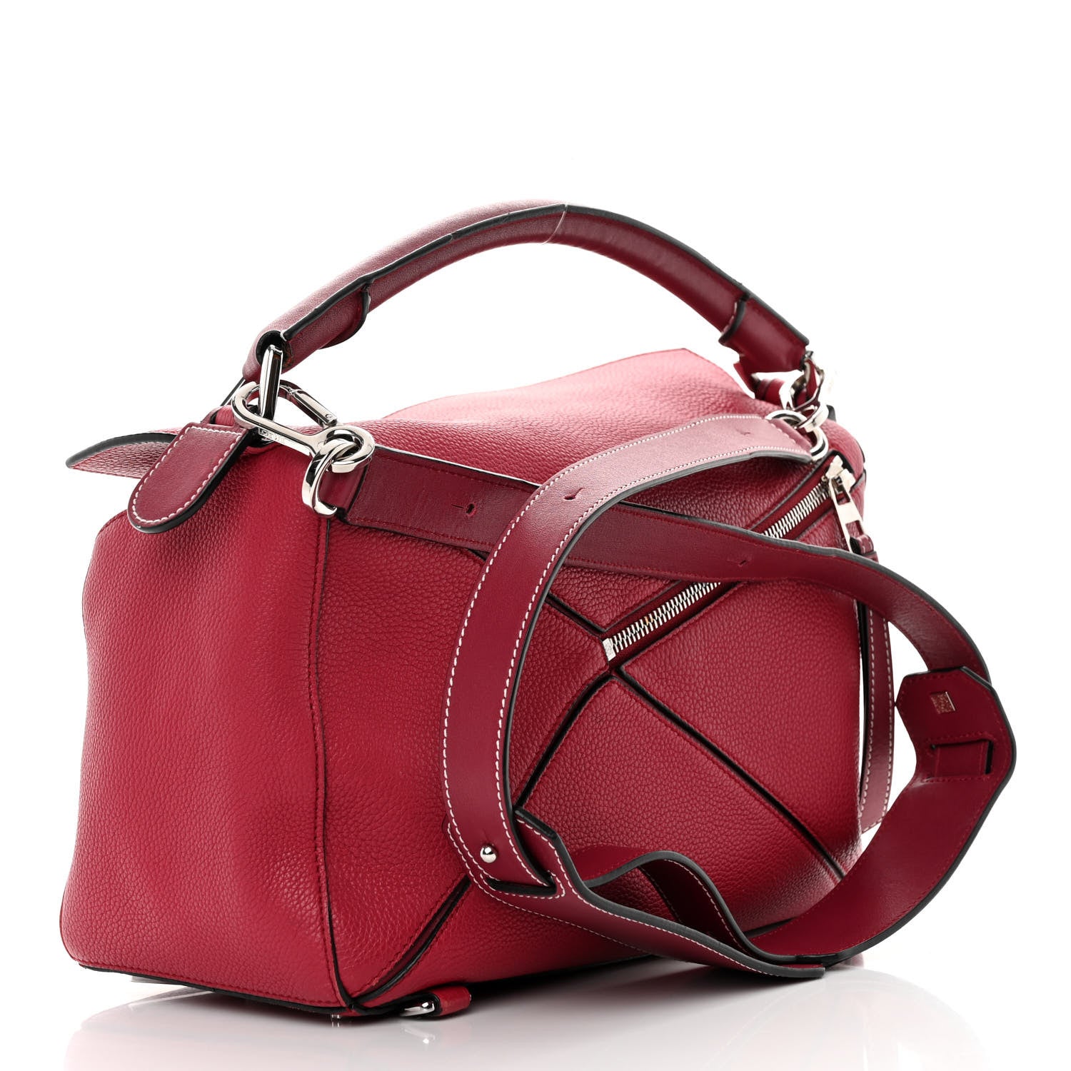 Loewe Calfskin Medium Puzzle Bag Rouge 3 of 18