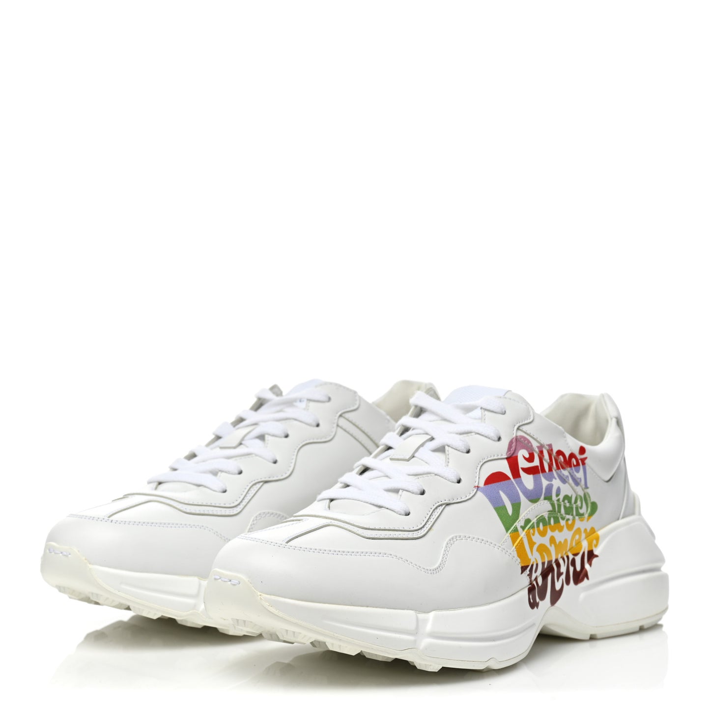 Apollo Calfskin Mens Prodige D'Amour Rhyton Sneakers 8.5 Great White