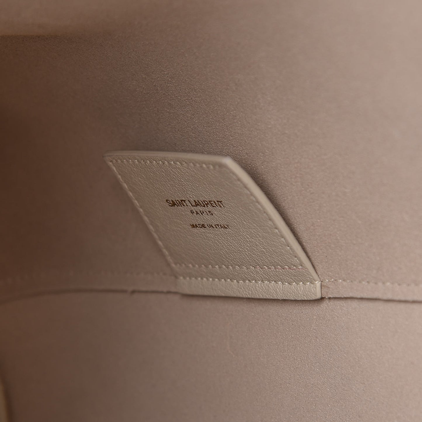 Calfskin Large Shopping Tote Crema Soft