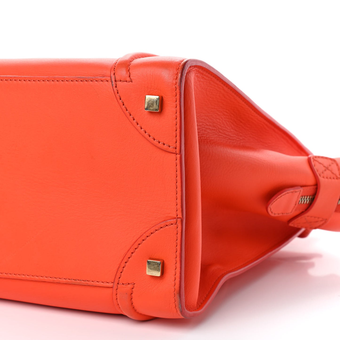 Smooth Calfskin Mini Luggage Orange