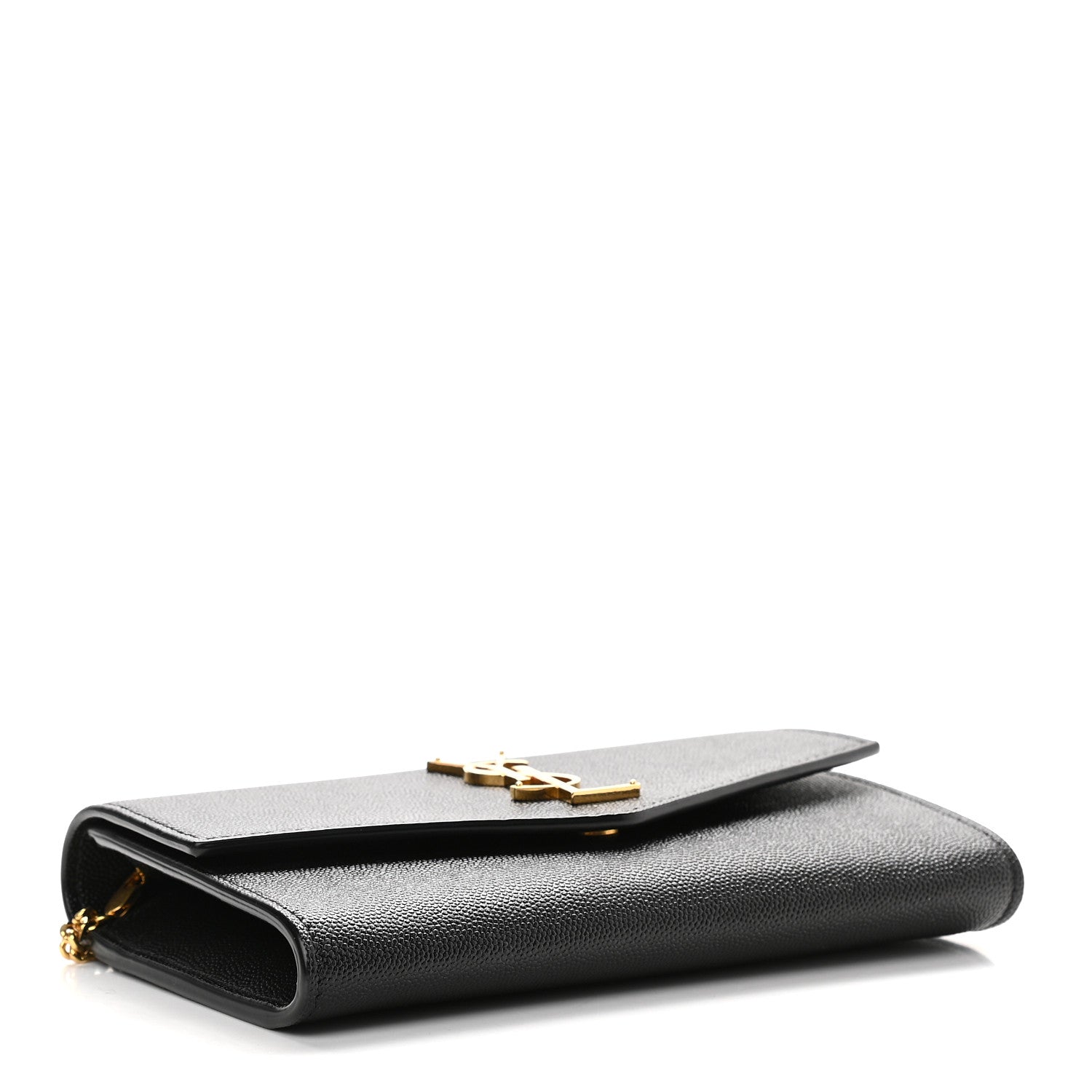 Saint Laurent Grain De Poudre Uptown Chain Wallet Black 4 of 8