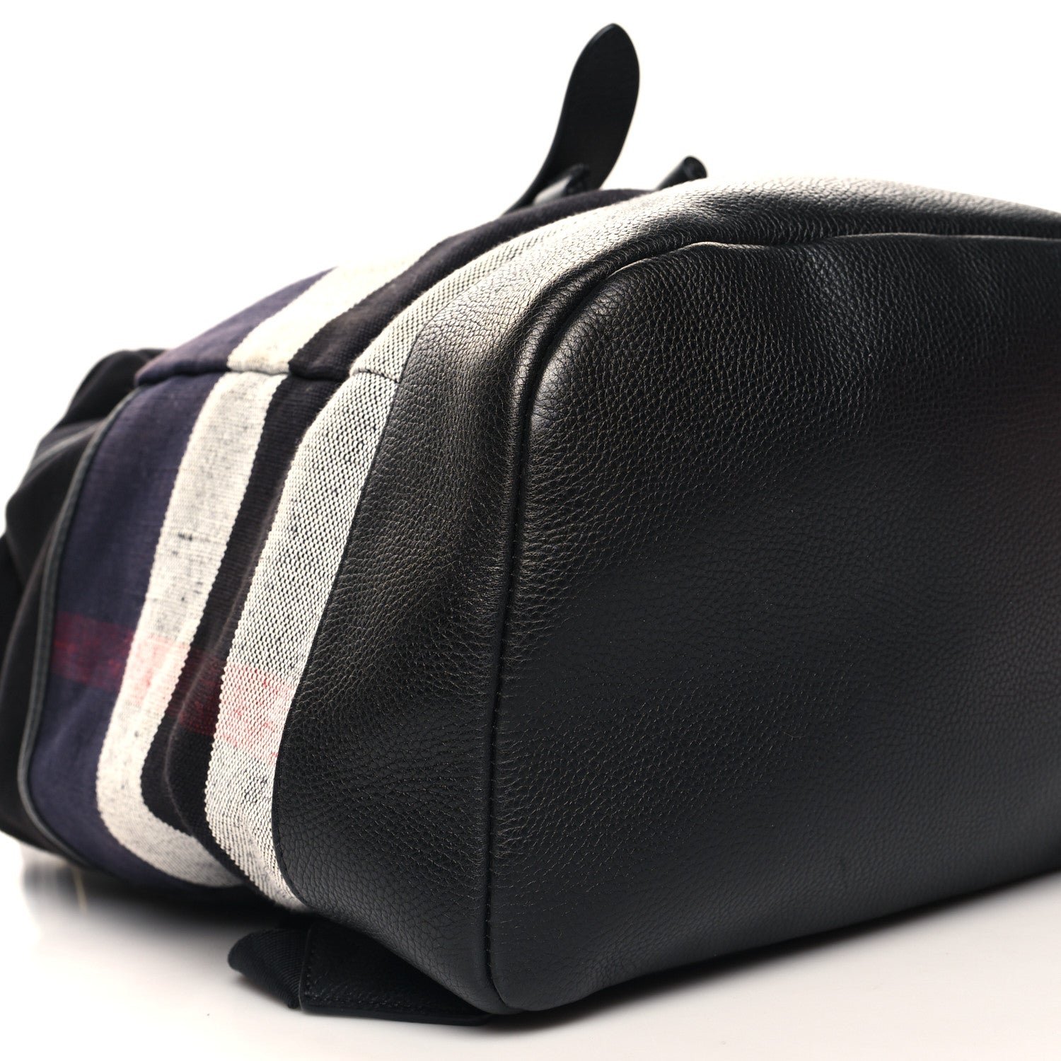 Burberry Overdyed Canvas Mega Check Drifton Backpack Black 8 of 10