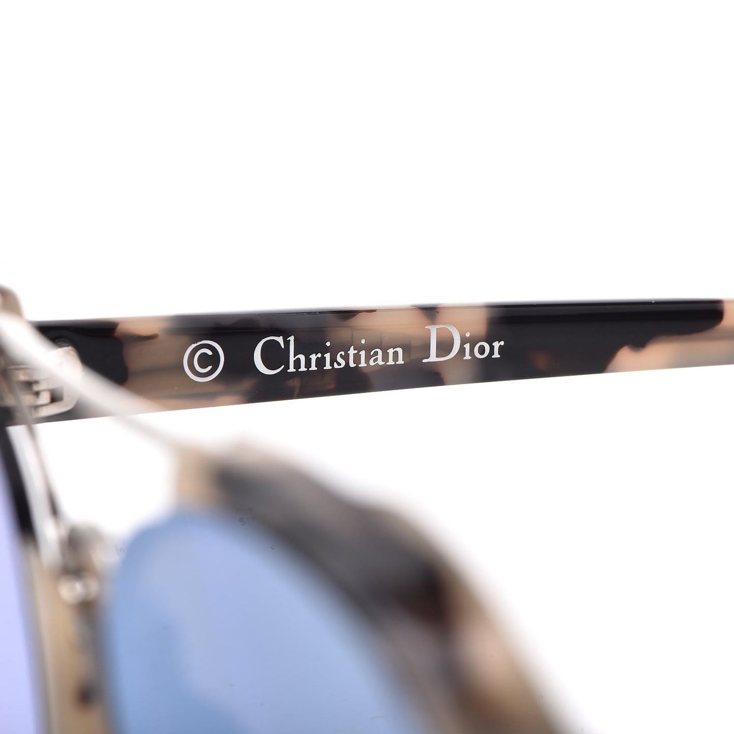 Abstract Square Mirrored Sunglasses Spotted Havana Blue