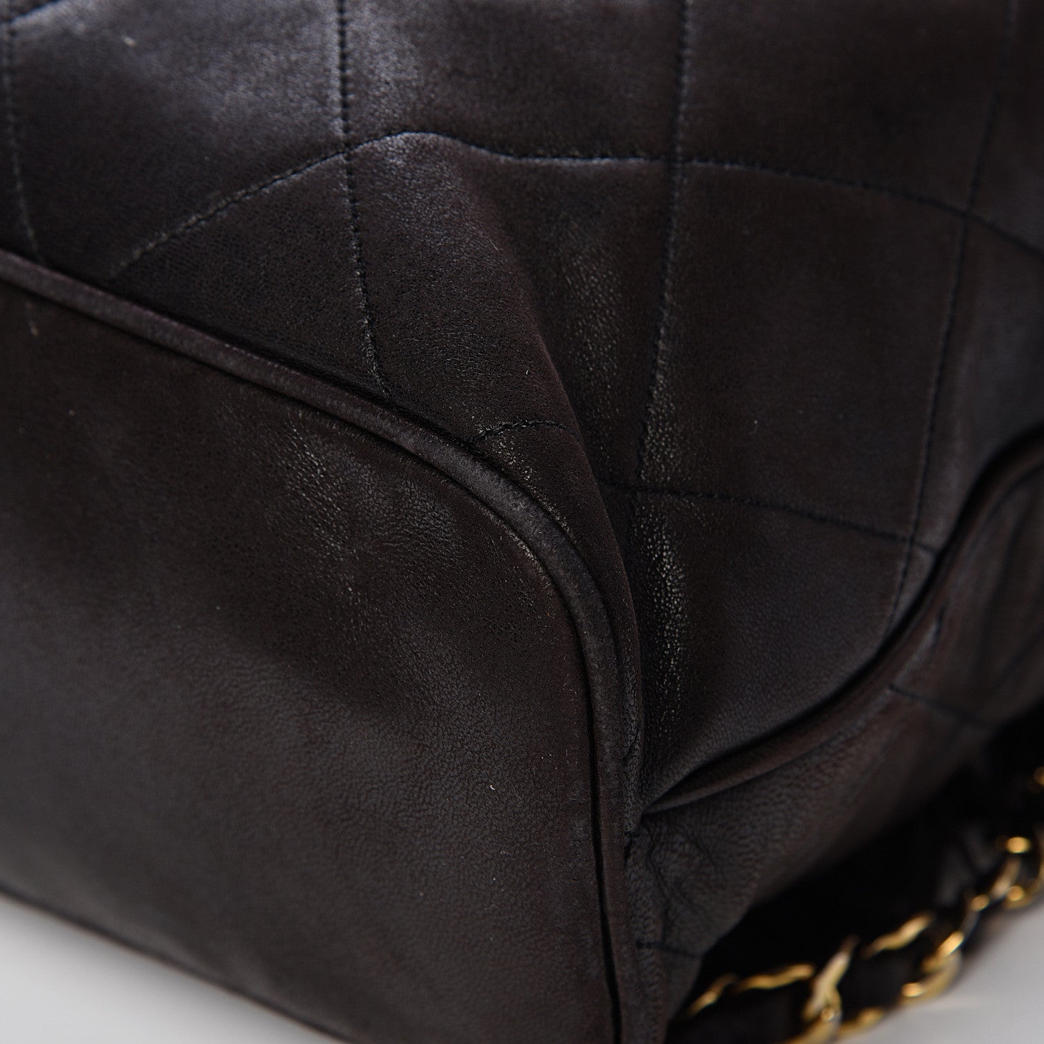 Chanel Lambskin Quilted Tassel Drawstring Backpack Dark Bown 9 of 17