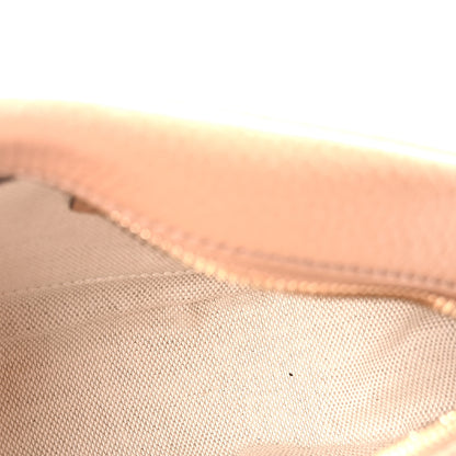 Gucci Pebbled Calfskin Oval Soho Shoulder Bag Beige Camelia 5 of 10