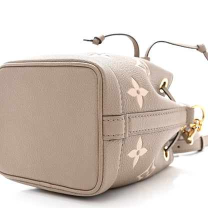 Louis Vuitton Empreinte Monogram Giant Nano Noe Tourterelle Creme 9 of 9