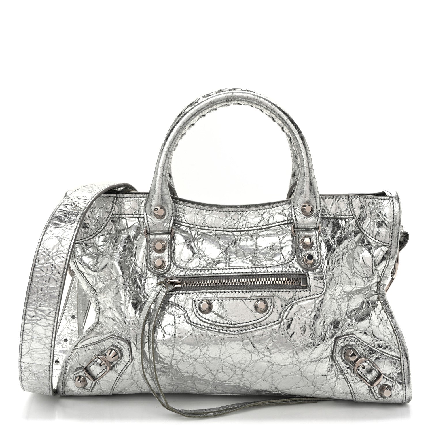 Balenciaga Metallic Agneau Silver Hardware Small Le City Silver 1 of 10