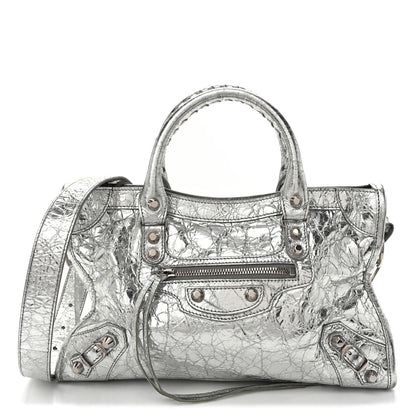 Balenciaga Metallic Agneau Silver Hardware Small Le City Silver 1 of 10