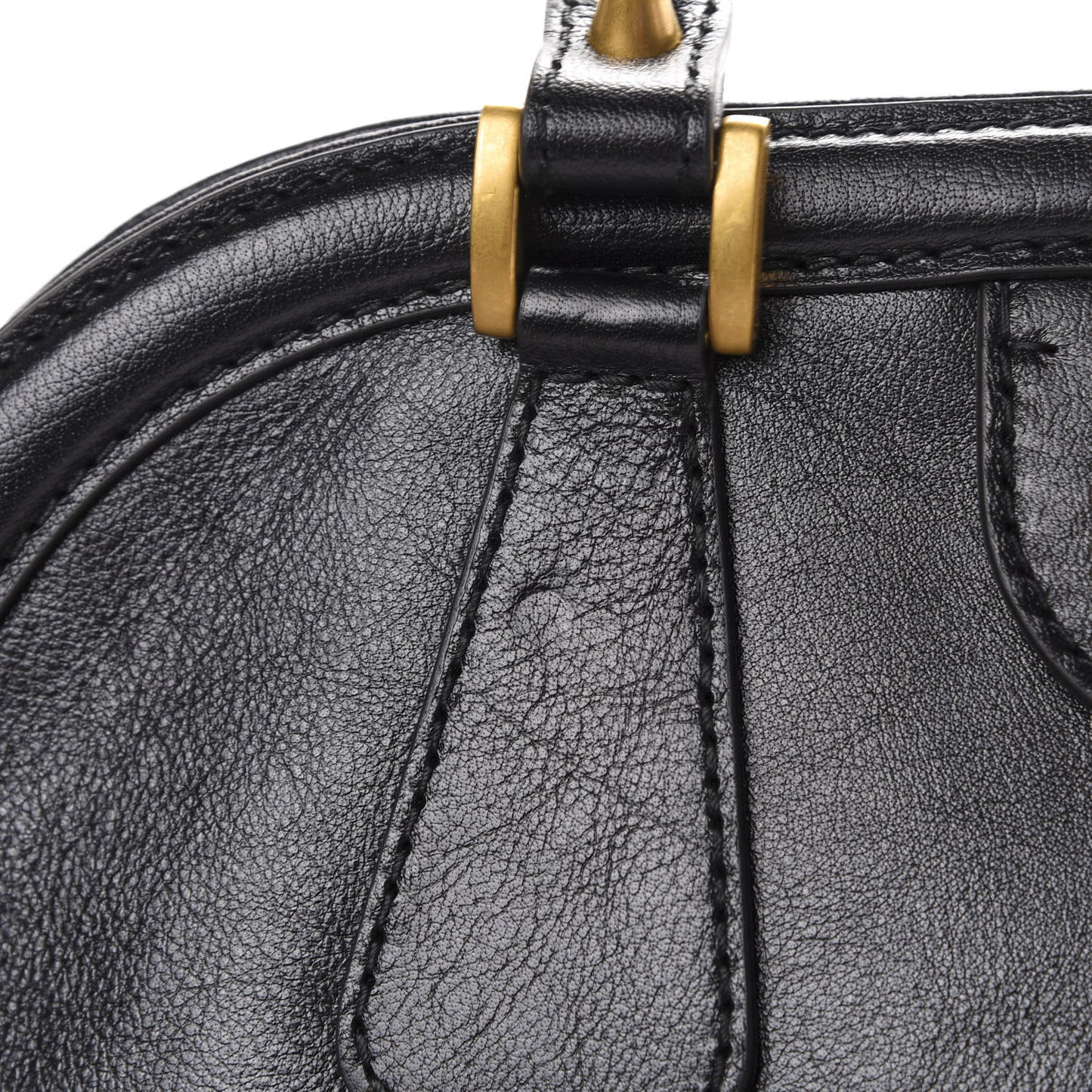 Calfskin Large Re(Belle) Top Handle Bag Black
