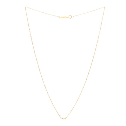 Jennifer Meyer 18K Yellow Gold Diamond 3 Diamond Pendant Necklace 3 of 5