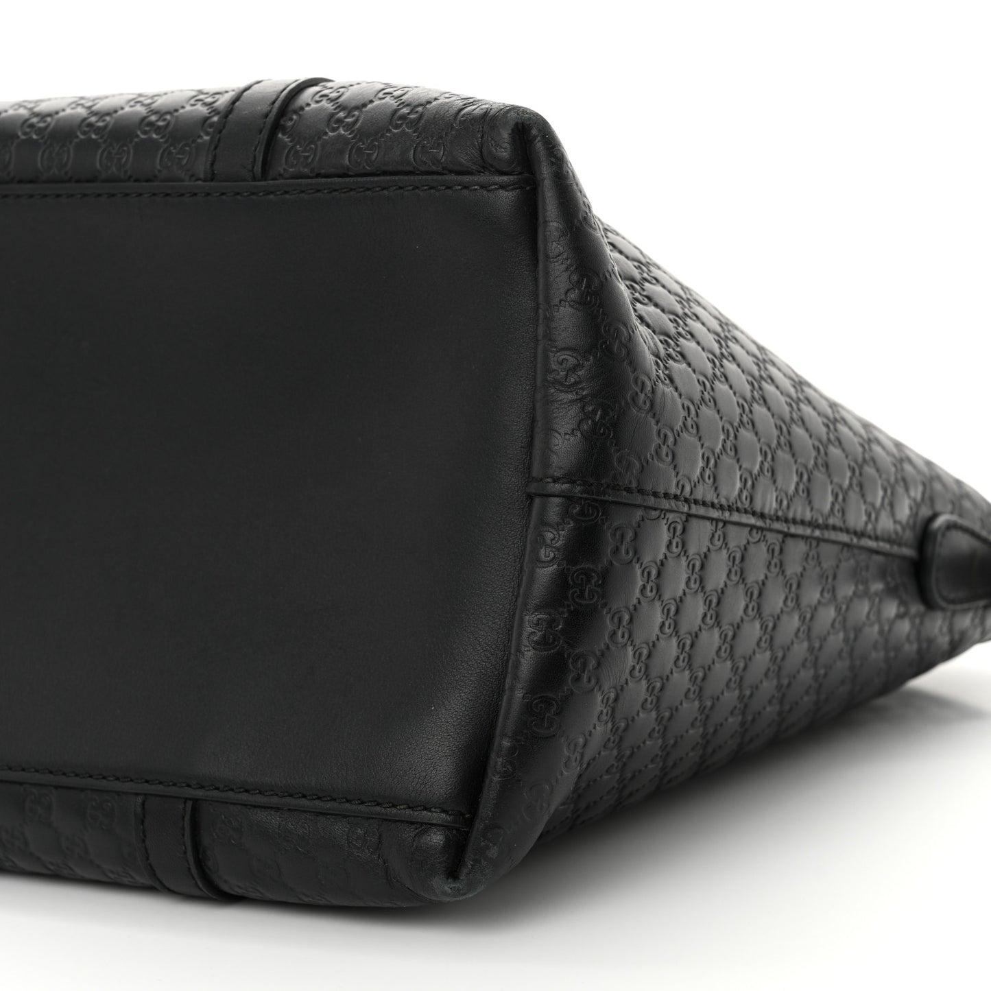 Soft Microguccissima Dome Satchel Black