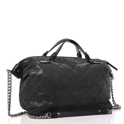 Chanel Iridescent Calfskin Quilted Coco Daily Shoulder Bag Black 3 of 11