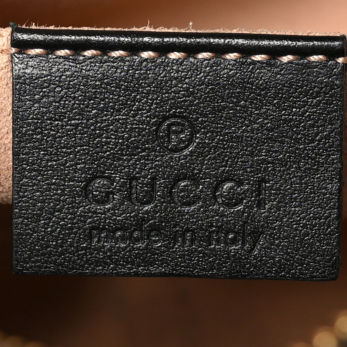 Calfskin Matelasse Mini GG Marmont Chain Shoulder Bag Black