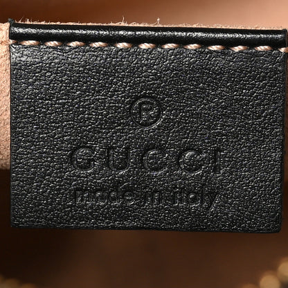 Gucci Calfskin Matelasse Mini GG Marmont Chain Shoulder Bag Black 6 of 9