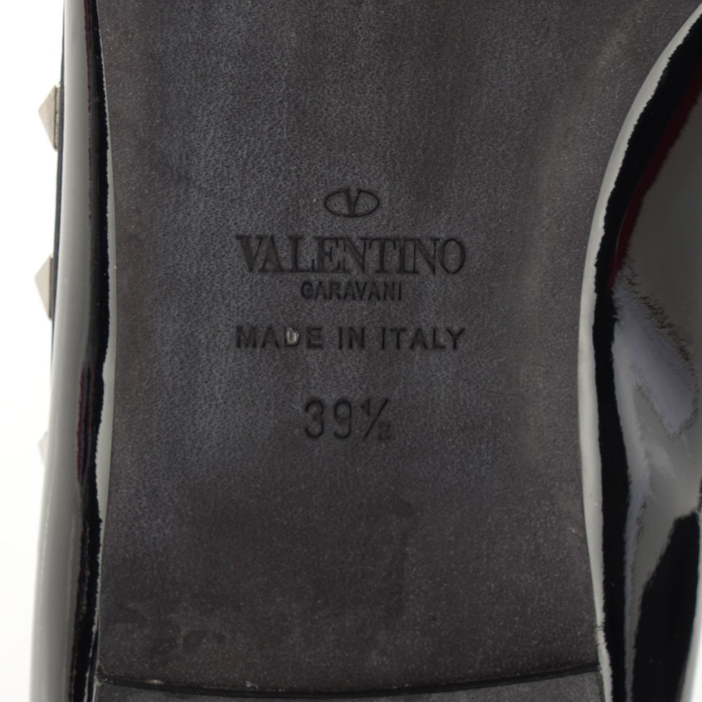Patent Rockstud Ballerina Flats 39.5 Black