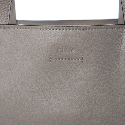 Chloe Smooth Calfskin Medium Milo Shopping Tote Motty Grey 10 of 10