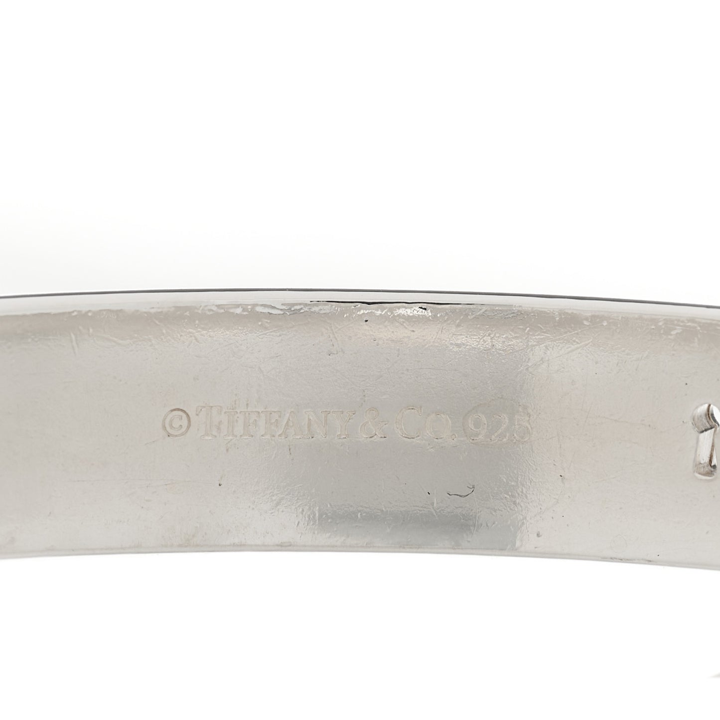 Sterling Silver Heart Locks Bangle Bracelet