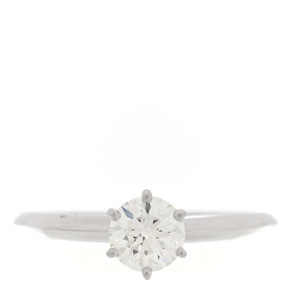 Tiffany Platinum Diamond .75ct Solitaire Engagement Ring 54 7 1 of 6
