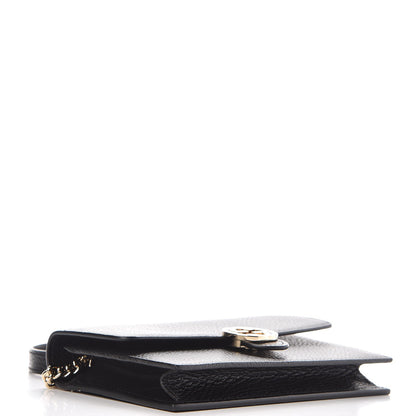 Gucci Dollar Calfskin Interlocking G Chain Wallet Black 4 of 6
