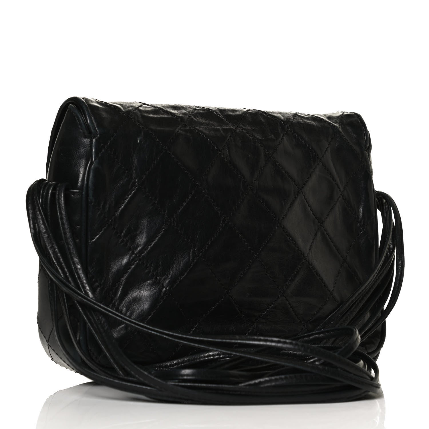 Chanel Lambskin Stitched Small Single Flap Black 3 of 13