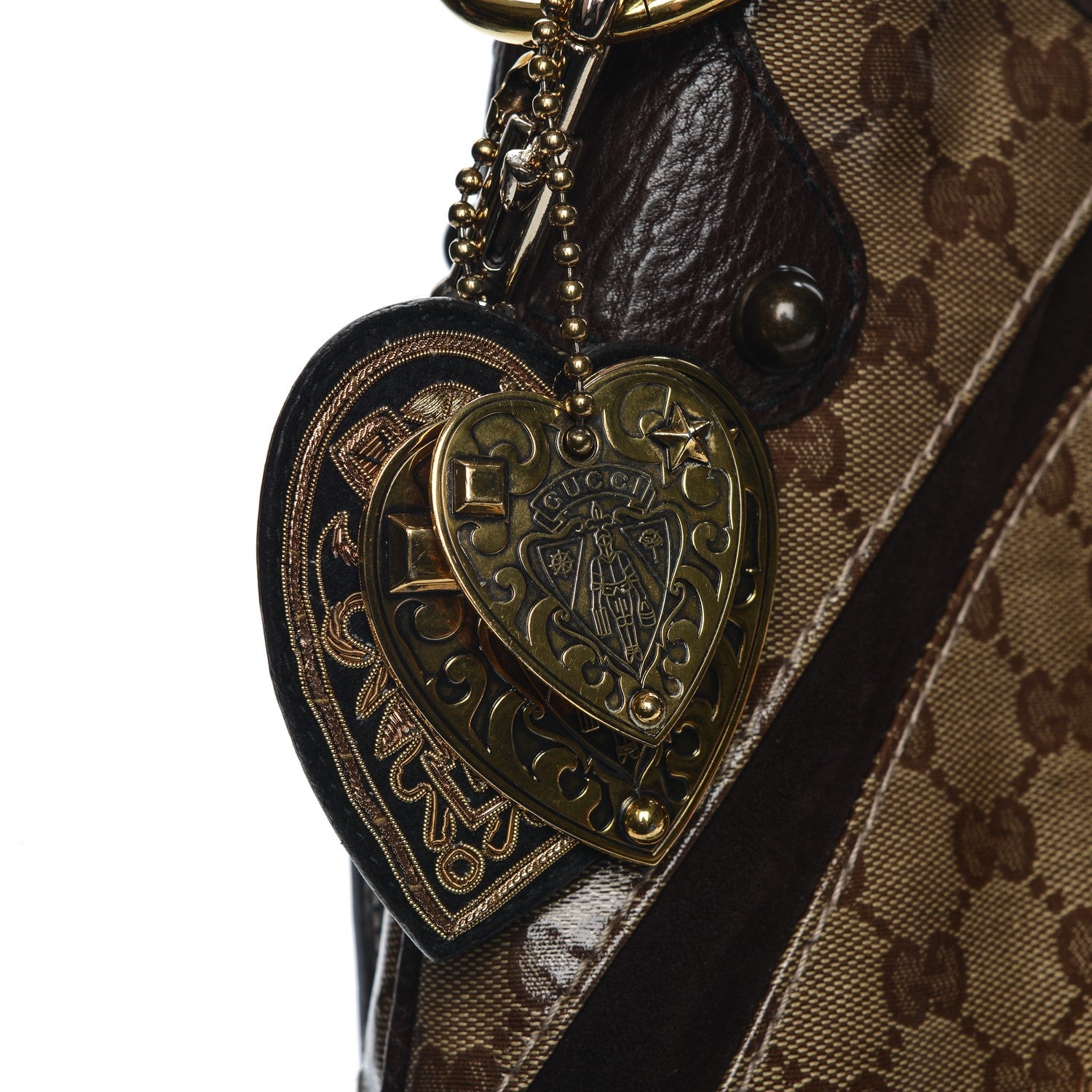 Gucci Crystal Monogram Fringe Babouska Hobo 9 of 9
