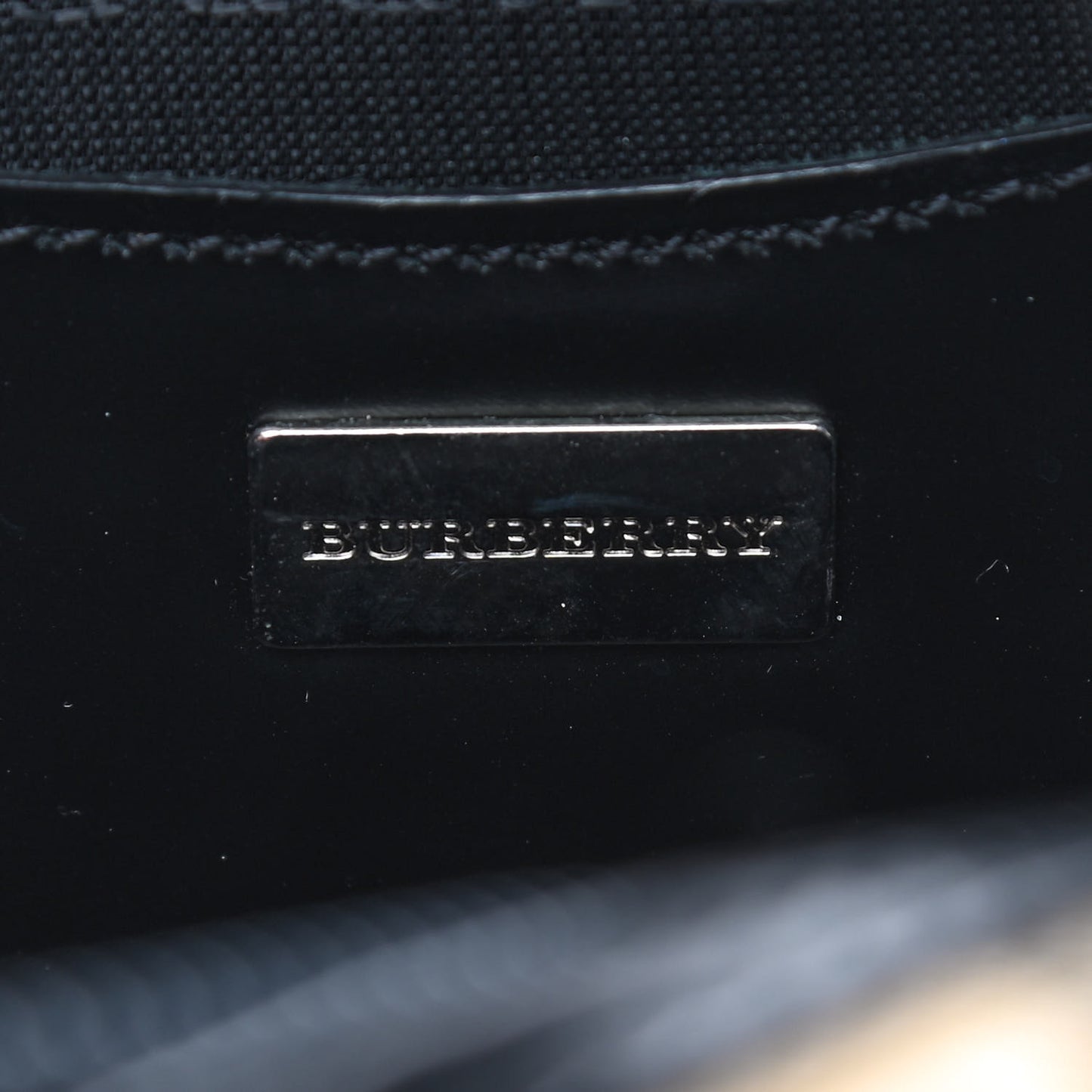 House Check Mini Top Handle Bag Black