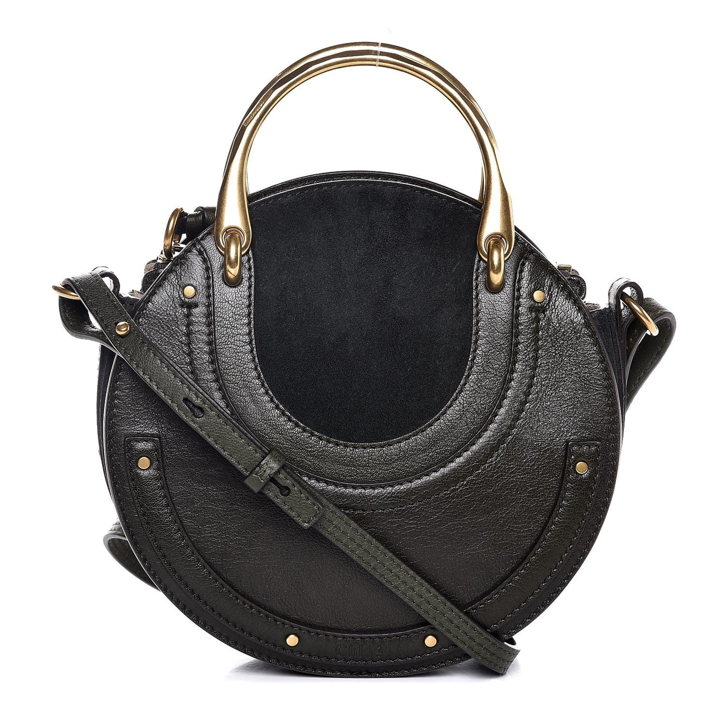 Calfskin Suede Small Pixie Bag Intense Green