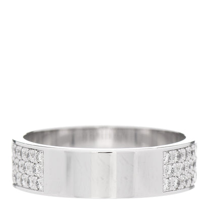Hermes 18K White Gold Diamond PM Collier De Chien Pave Ring 52 6 3 of 5