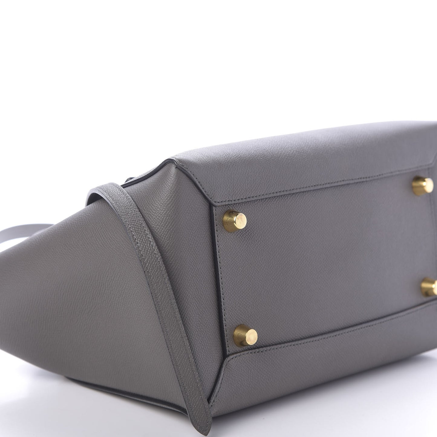 Grained Calfskin Mini Belt Bag Grey