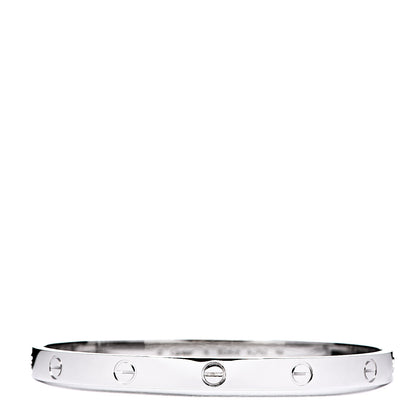 Cartier 18K White Gold LOVE Bracelet 19 1 of 6
