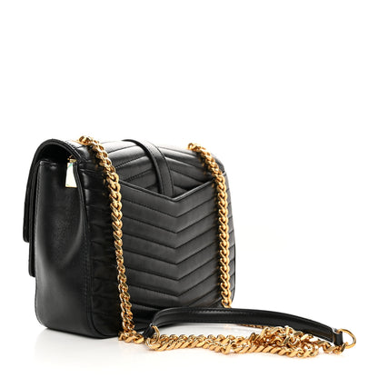 Saint Laurent Lambskin Matelasse Chevron Monogram Small Sulpice Bag Black 2 of 16