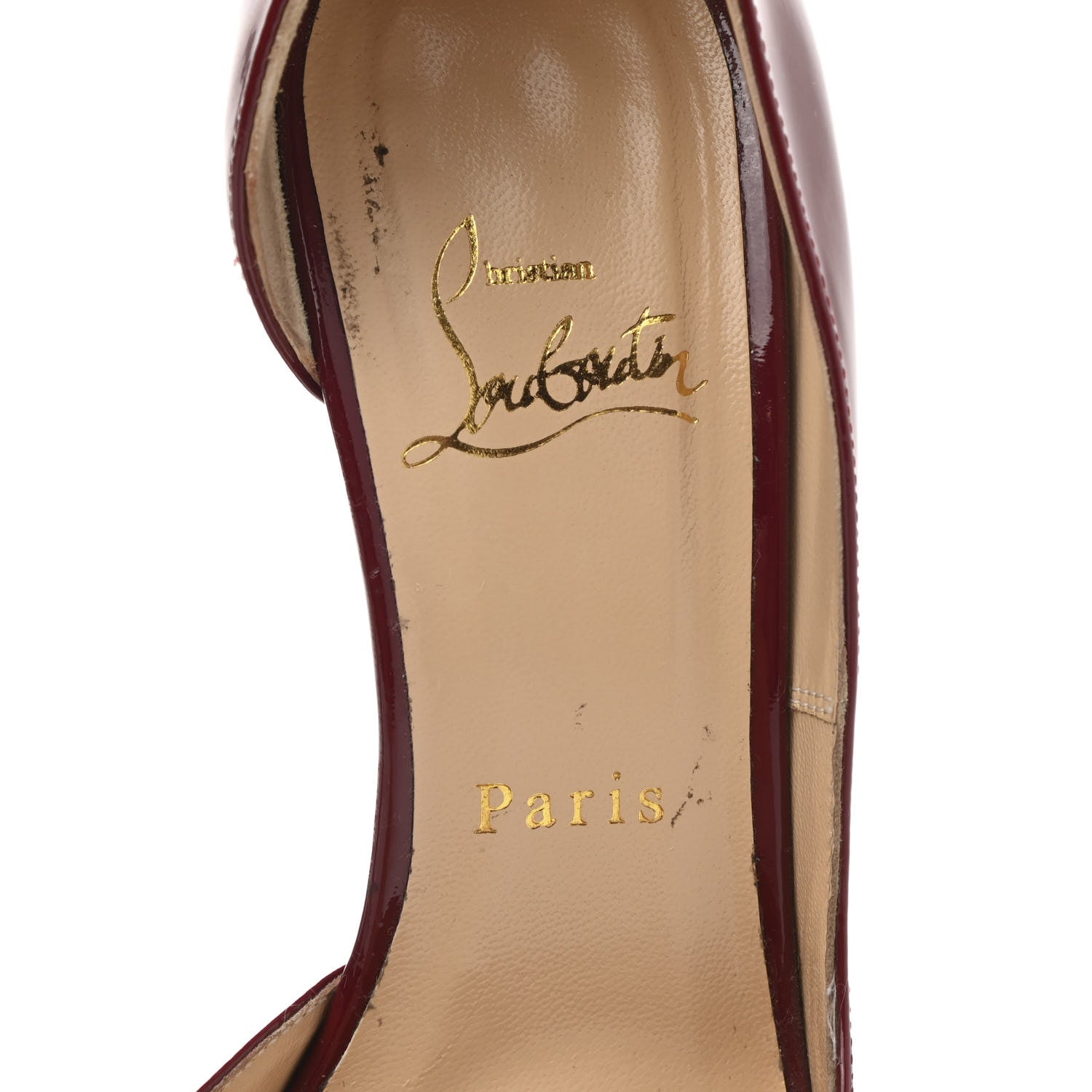 Christian Louboutin Patent Iriza 100 Pumps 37 Red 8 of 10