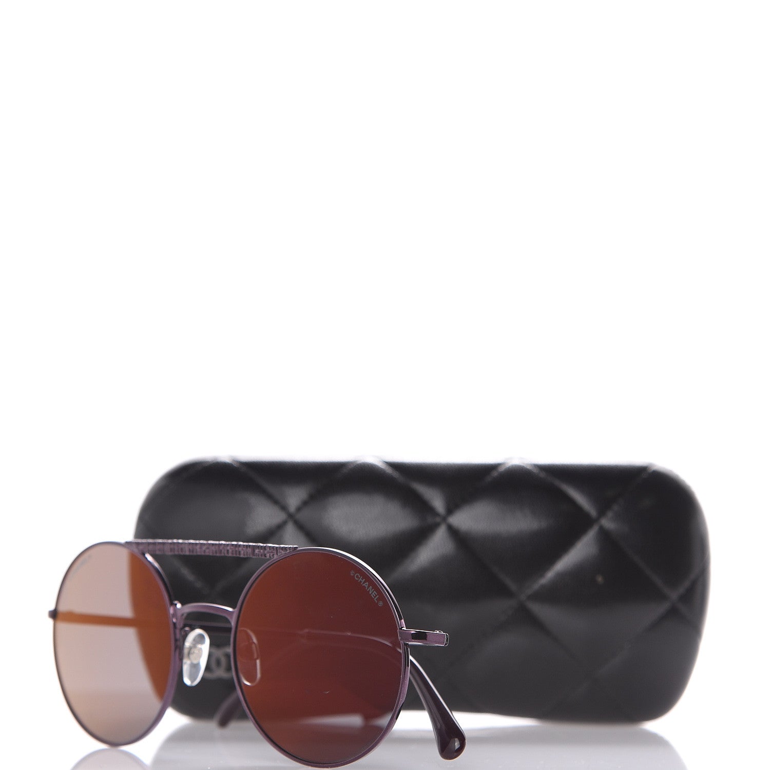 Chanel Metal Winter Round Sunglasses 4232 Bordeaux 9 of 9