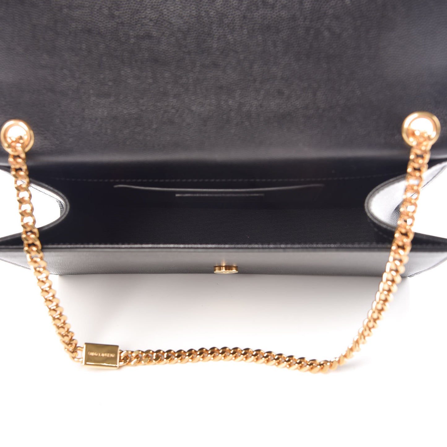 Grain De Poudre Medium Classic Monogram Kate Satchel Black
