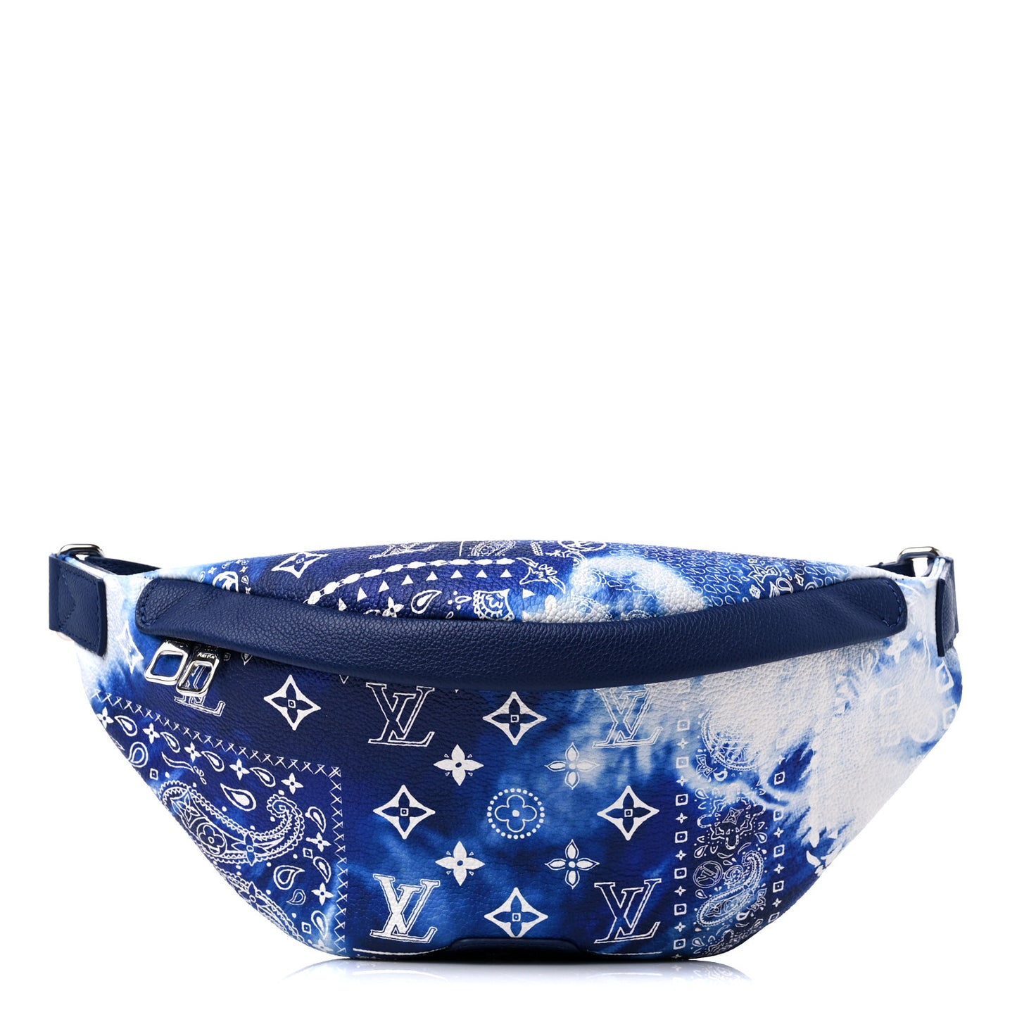 Cowhide Monogram Bandana Discovery Bumbag PM Blue