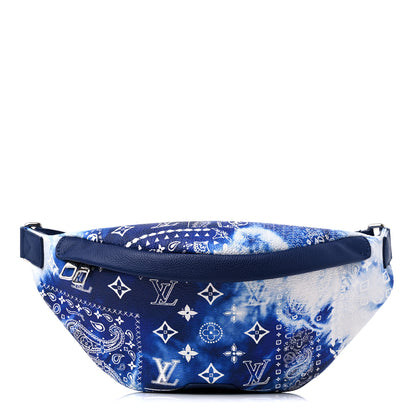 Louis Vuitton Cowhide Monogram Bandana Discovery Bumbag PM Blue 1 of 9