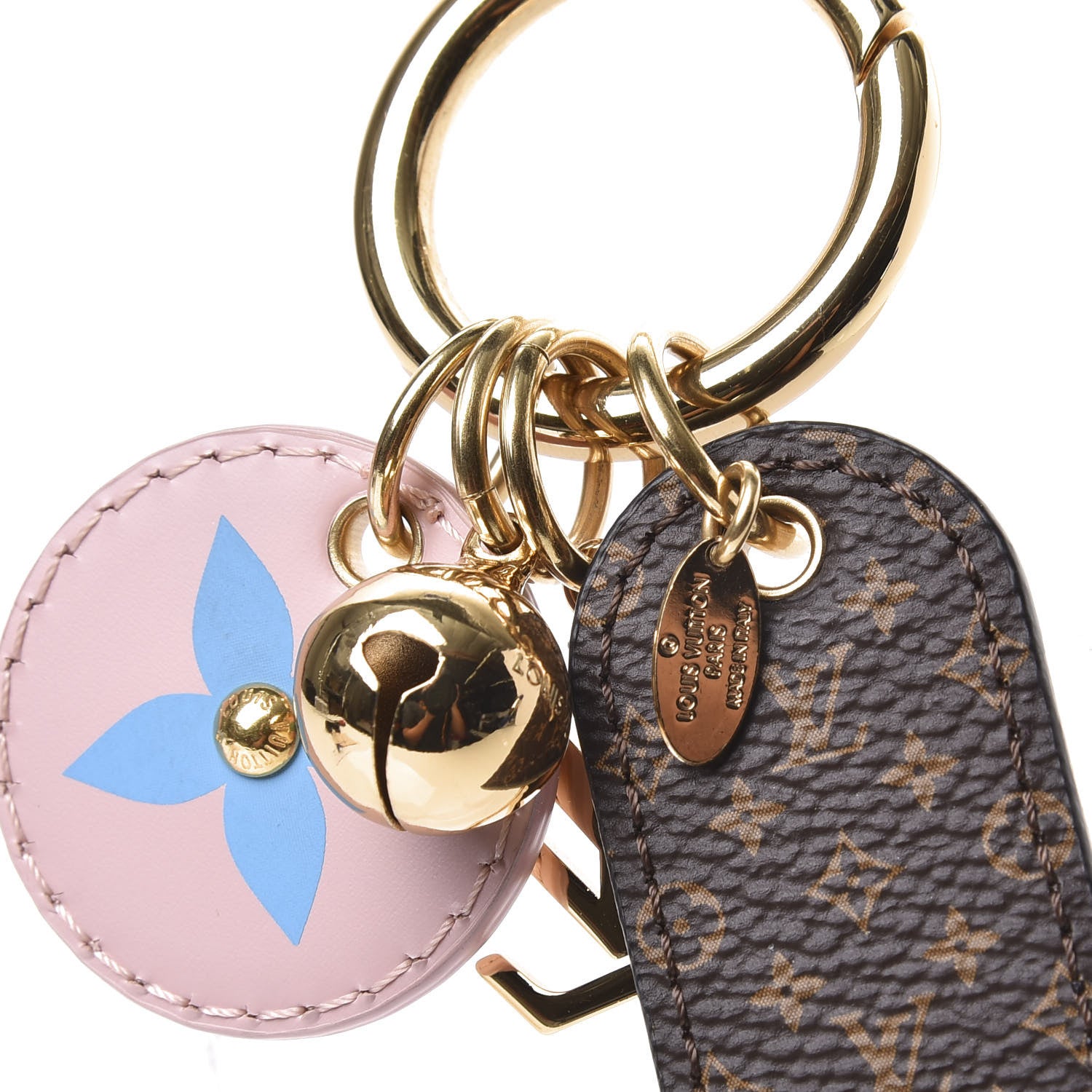Louis Vuitton Monogram Fetish Lug Tag Bag Charm Brown 4 of 4