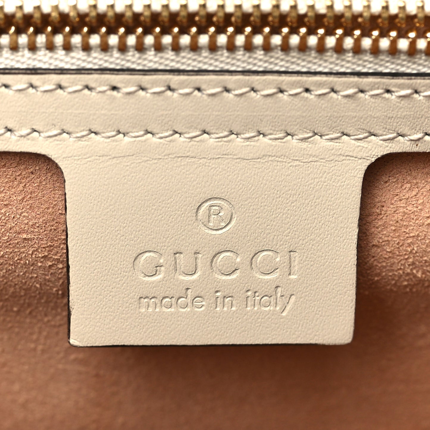 Guccissima Medium Padlock Shoulder Bag Mystic White
