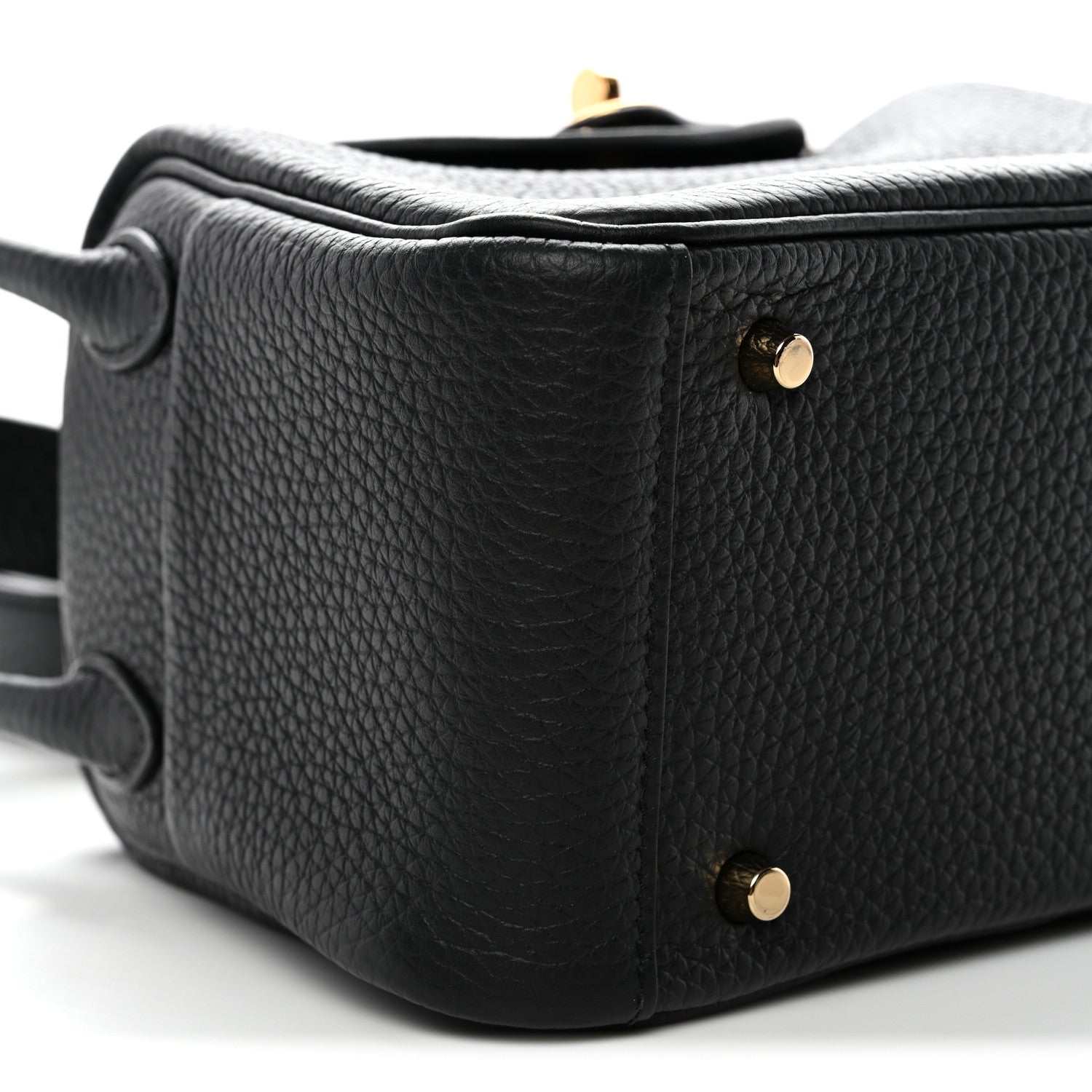 Hermes Taurillon Clemence Mini Lindy 20 Black 9 of 11