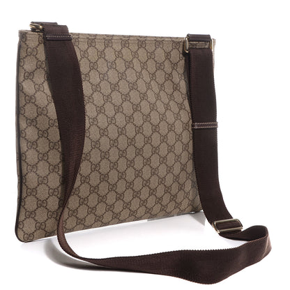Gucci GG Plus Monogram Large Flat Messenger Bag Beige Brown 3 of 8