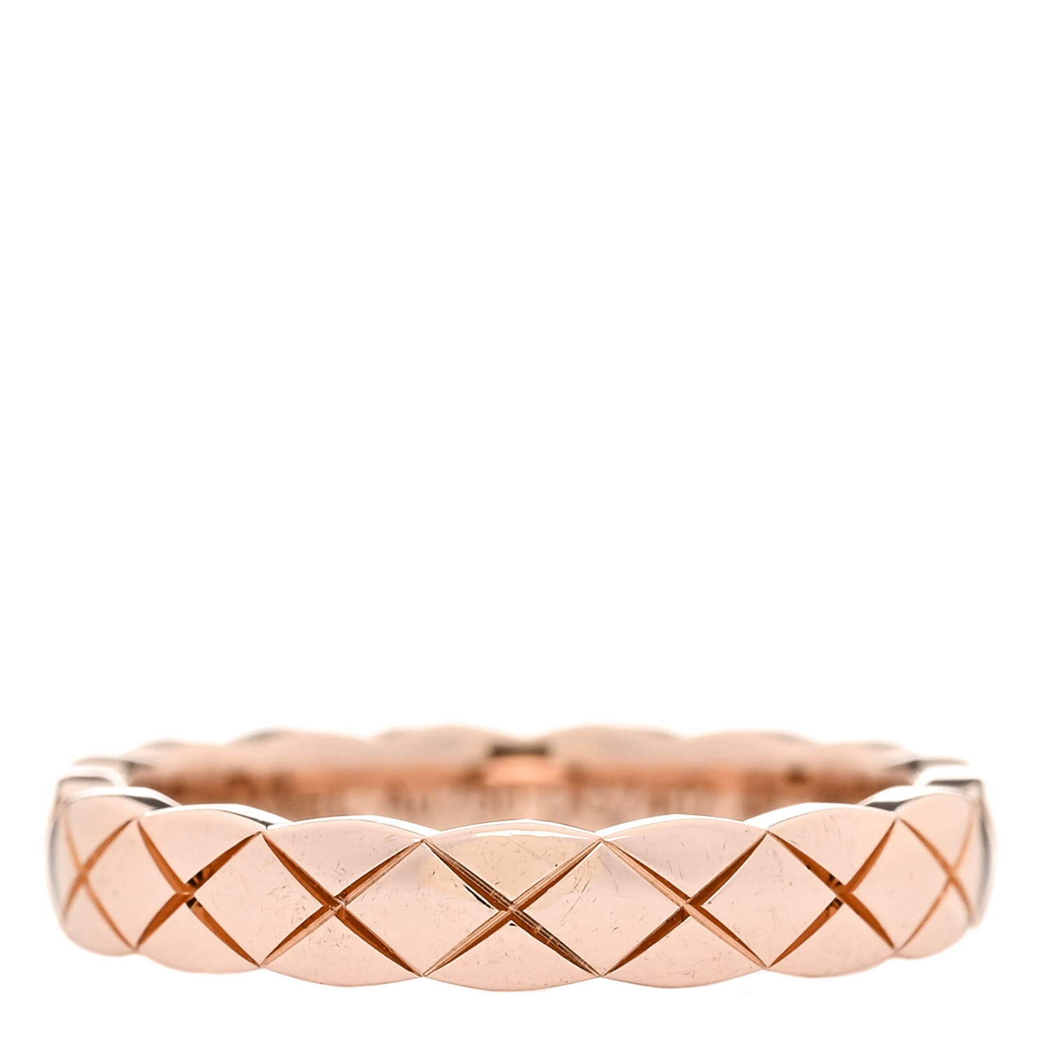 Chanel 18K Beige Gold Mini Coco Crush Ring 47 4.25 48 4.5 1 of 5