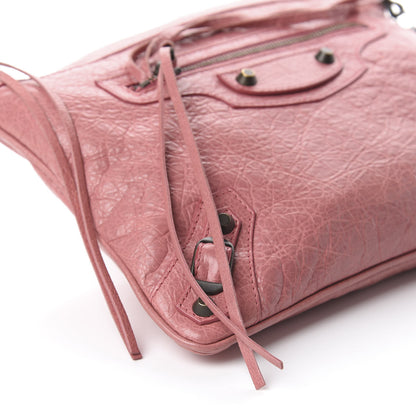Balenciaga Agneau Classic Hardware Flat Handle Clutch Rose Bonbon 6 of 7
