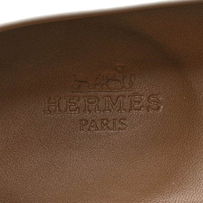 Hermes Calfskin Womens Destin Loafer 36 White 7 of 9
