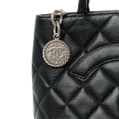 Chanel Caviar Quilted Medallion Tote Black 9 of 12