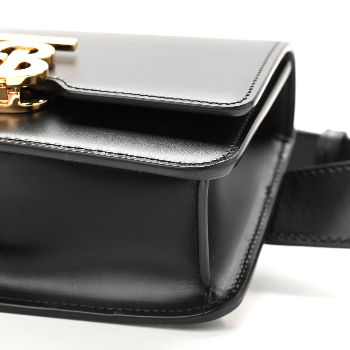 Calfskin TB Bum Bag Black