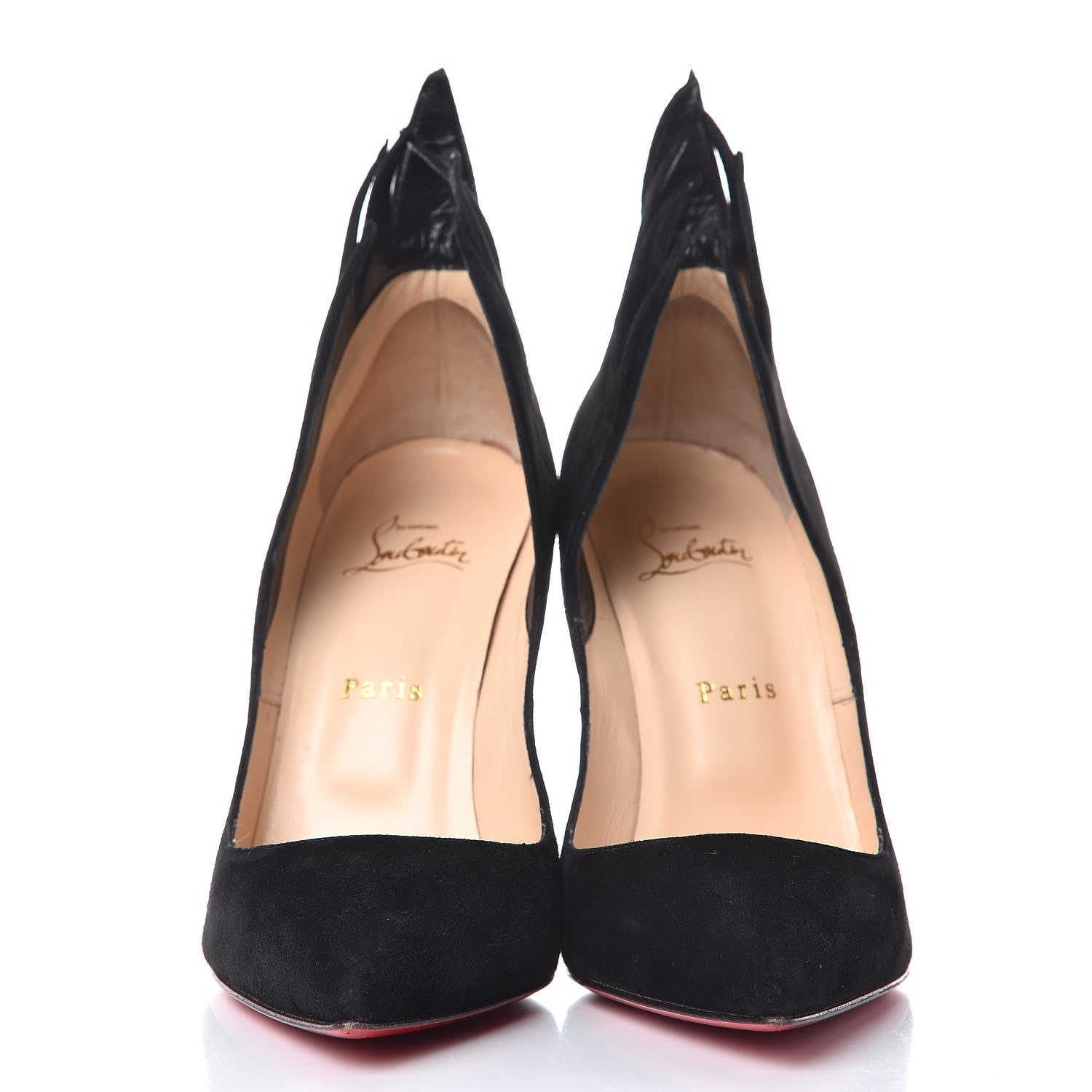 Christian Louboutin Suede Victorina 100 Pumps 39 Black 2 of 8