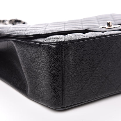 Chanel Caviar Quilted Maxi Double Flap Black 8 of 15